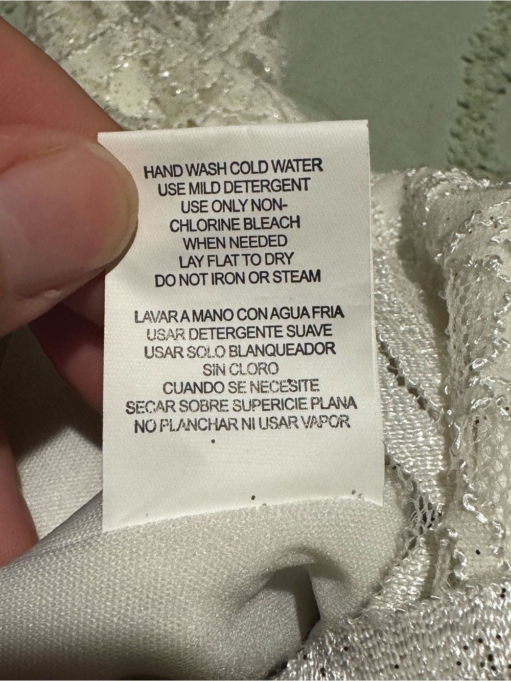 Speechless Girls Size 7 Ivory Lace Navy Satin Party Dress Long Sle - Picture 8 of 10